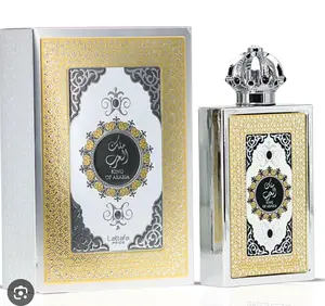 Lattafa Pride King of Arabia 100ml EDP Unisex Perfume with Bergamot Mint Black Tea & Warm Spicy Notes in Elegant Gold Packaging