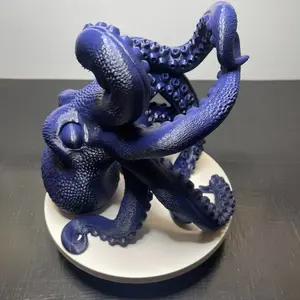 Unique 3D Printed Octopus Wine Holder - Nautical Kitchen Decor, Ocean Themed Bottle Display