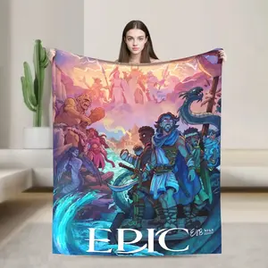 The Musical Epic themed printed plush blanket is perfect for travel, camping, and naps all season long, making it a unique holiday gift.