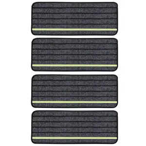 4 Pack RV Step Covers Non-Slip Camper Rug Carpet Set Reflective RV Stair Covers for Outdoor Adventures
