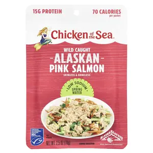 Chicken of the Sea Wild Caught Alaskan Pink Salmon in Spring Water, Low Sodium , 2.5 oz (70 g)