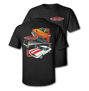 River City Rods & Customs Chevelle "Bad Boys" T-Shirt - Classic Black Crewneck Tee for Men & Women - Casual Unisex Apparel - Made in USA menswear tee