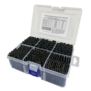 Heat Shrink Tubing Kit - 3:1 Ratio Adhesive Lined, Marine Grade Shrink Wrap Industrial Heat-Shrink Tubing - 240 count