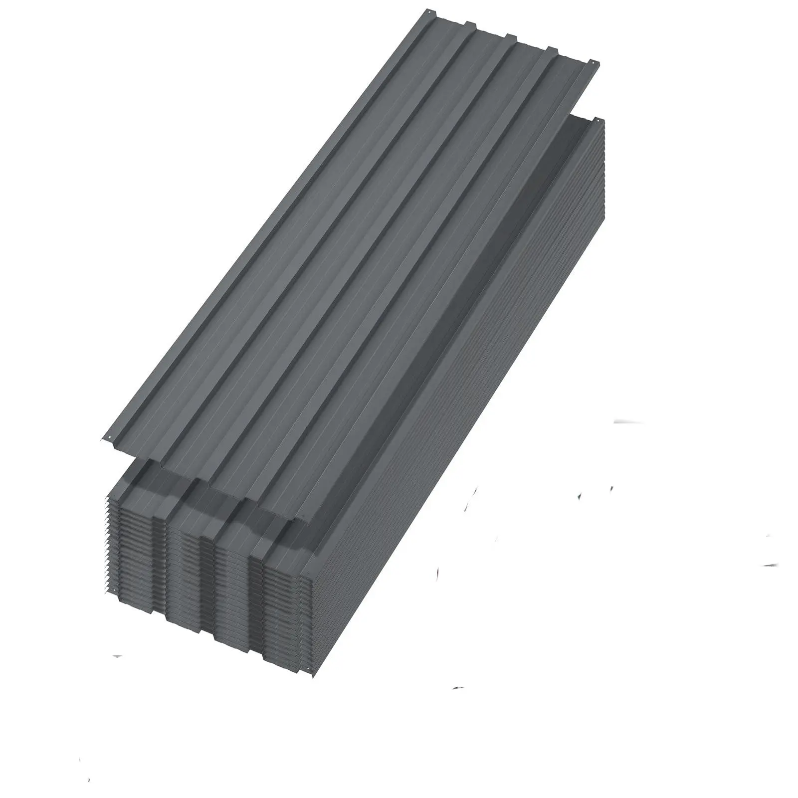 20 Pack Metal Roofing Panels, 5ft Corrugated Roof Sheets Galvanized Steel Waterproof for Carport/Shed/Patio 20 Pack Metal Roofing Panels, 5ft Corrugated Roof Sheets Galvanized Steel Waterproof for Carport/Shed/Patio