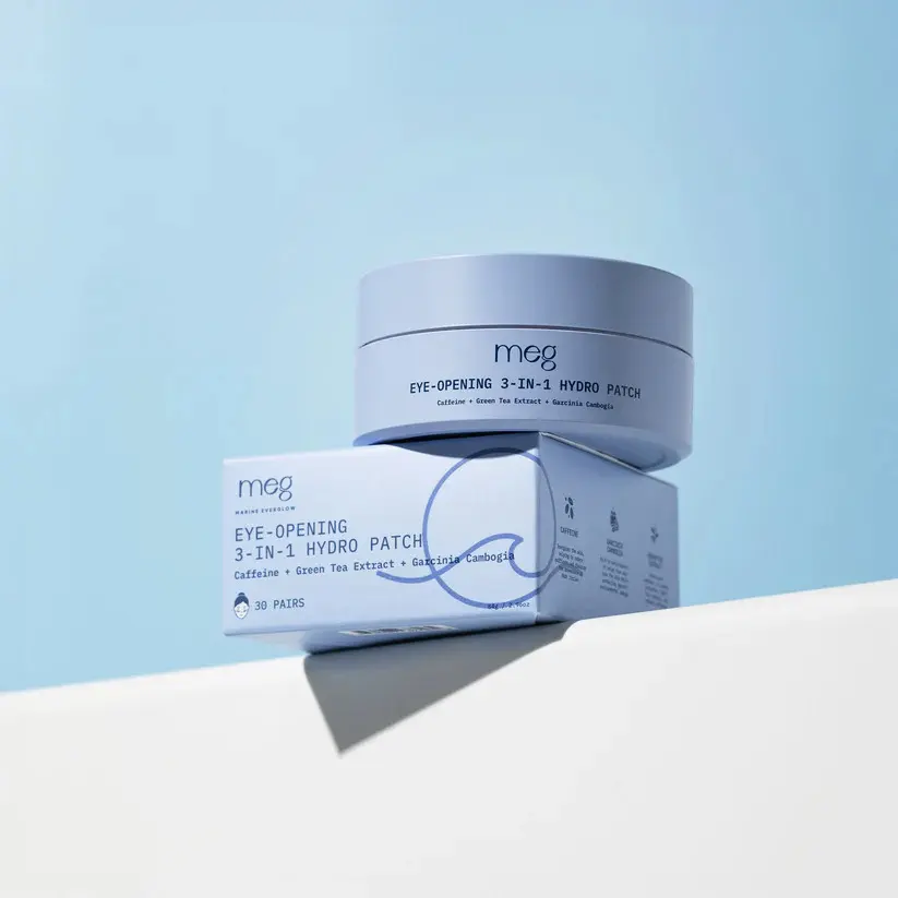 Eye-Opening 3-in-1 Hydro Patch with Caffeine & Green Tea Extract for Hydration Brightening & Puffiness Reduction