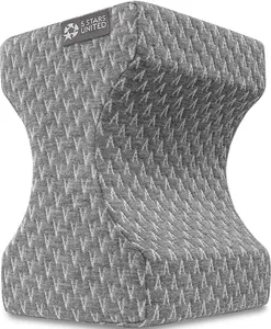 5 STARS UNITED Knee Pillow for Side Sleepers - Memory Foam Leg Pillow for Hip and Lower Back Pain Relief