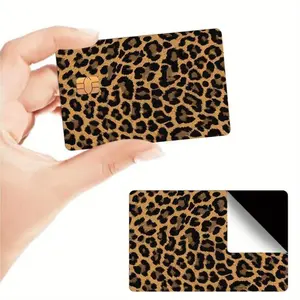 4-Pack Leopard Print Card Skins | Premium PVC Waterproof Anti-Scratch | Fits Debit/Credit Card Durable Decoration