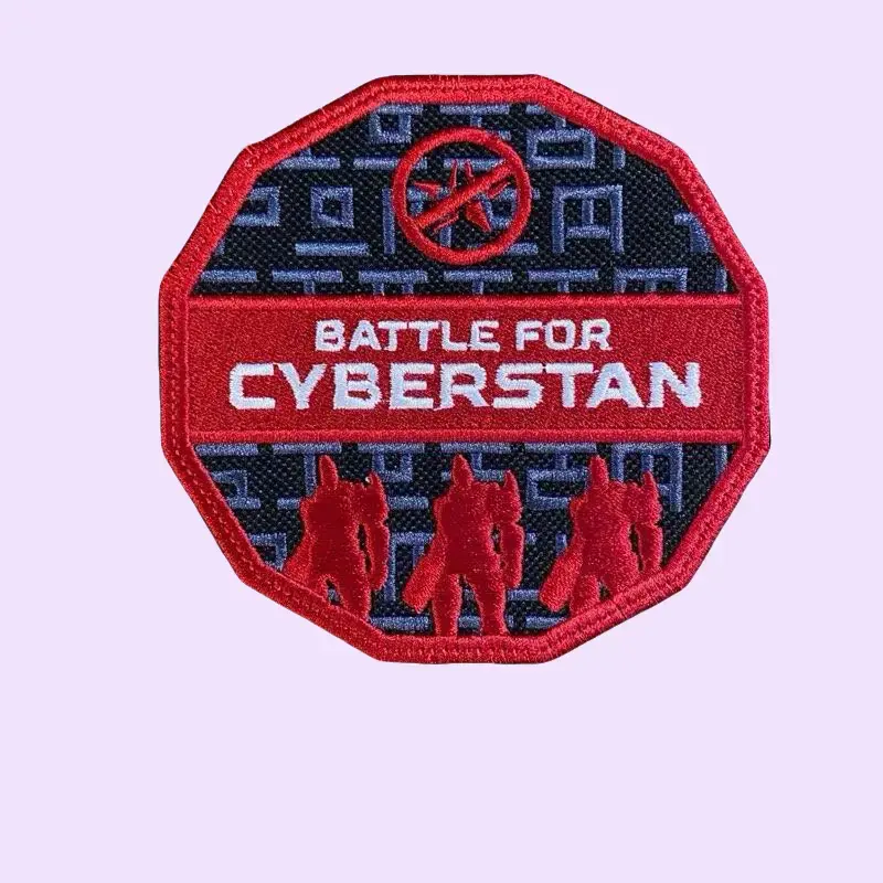 Collectible Helldivers 2 Merch Geometric Embroidery Patch Emblem - High Stitch Count, Bold Borders, Digital Camo Fabric, Sewing Accessory for Embroidery Craft, Dressmaking Projects, Collectibles
