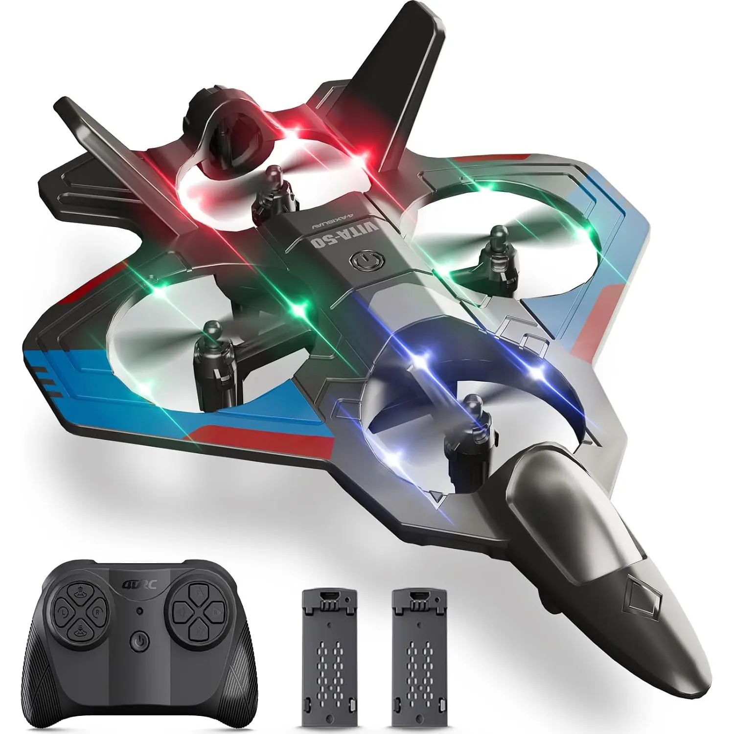 RC Planes Remote Control Airplanes for Kids Adults,Black,2Batteries