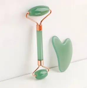 Gua Sha Board 2PCS Massage Stone for Facial Body Skincare Roller Scraping Massager Natural Resin Facial Lifting Scraper Neck Anti Wrinkle Massager Tool