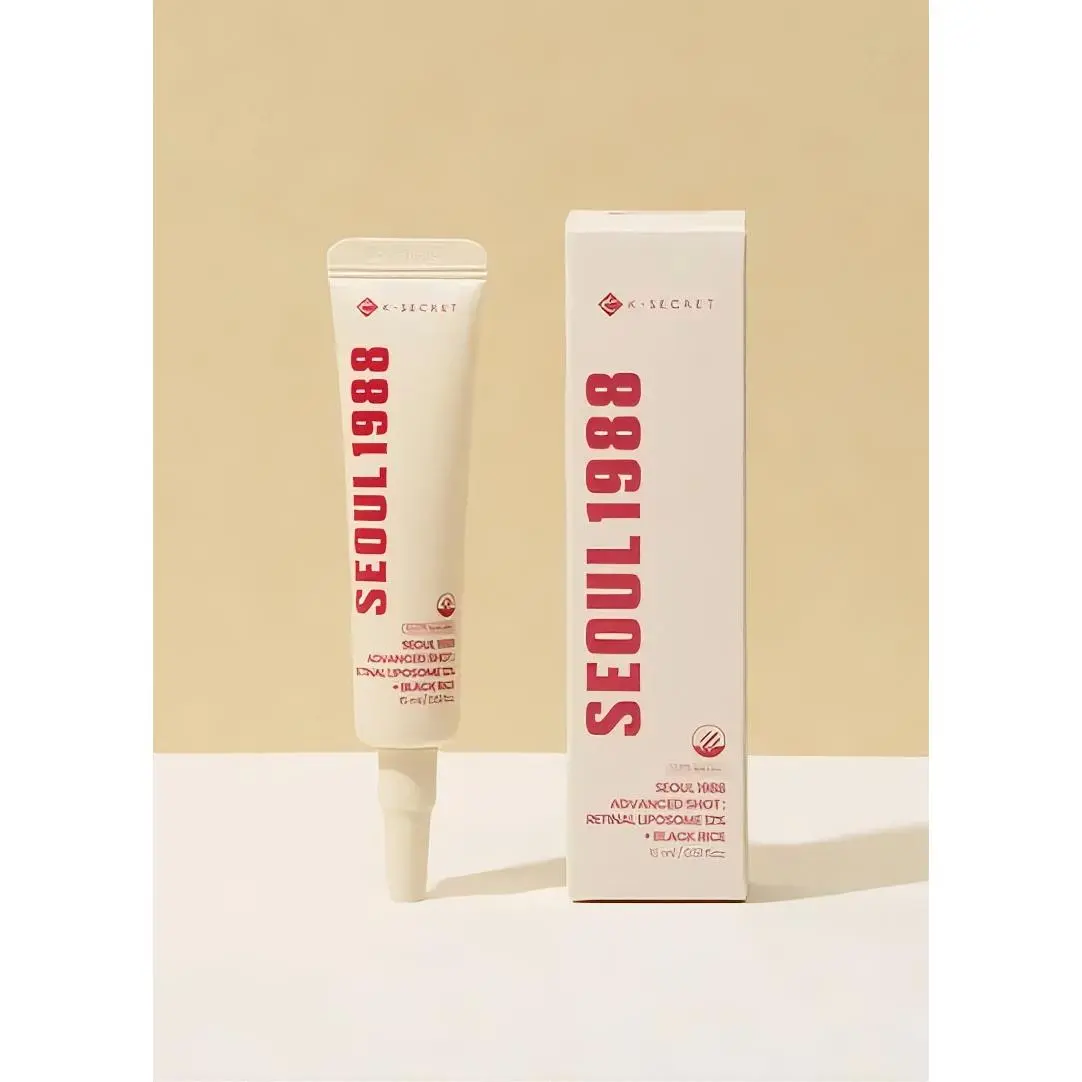 K-SECRET SEOUL 1988 Retinal Advanced Shot Serum – Retinal Liposome 12%, 22,275 Spicules + Black Rice, Fine Line & Texture Care, 15ml