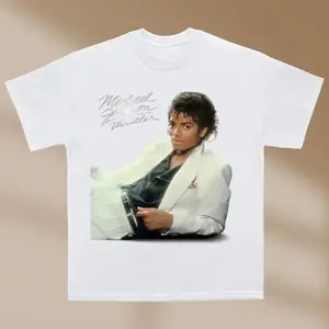 [100% cotton]Thriller Album T-Shirt, Michael Jackson Shirt, King Of Pop Merch, MJ Tour Shirt