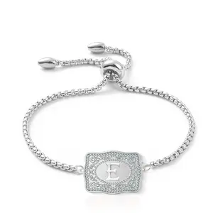 Letter bracelet, necklace and mini carved belt buckle. Versatile style, suitable for men and women, perfect for daily wear and gifting.
