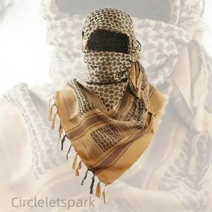 Winter Tactical Shemagh Scarf Full Face Cover Keffiyeh Wrap Windproof Warm Neck Gaiter For Cold Weather Outdoor Riding Cycling Hiking Camping Skiing Wind Dust Protection Soft Thermal Head Wrap For Men Women