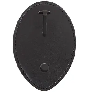 ROTHCO Leather Clip-On Badge Holder - Secure Hold Leather Identification Accessory for Office Stationery & Computers & Office Equipment Supplies