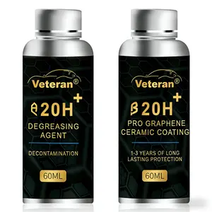 20H Graphene Ceramic Coating for Cars - 60ml, Professional Ceramic Coating | High Gloss Finish | Hydrophobic | Scratch & Protection | Easy To Use