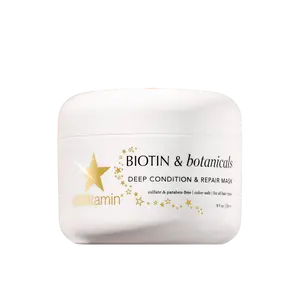 HAIRtamin Biotin & Botanicals Deep Condition & Repair Mask : Repairs Dry, Damaged, or Over-Processed Hair, Restores Strength & Hydration After Color, Heat, or Chemical Treatments
