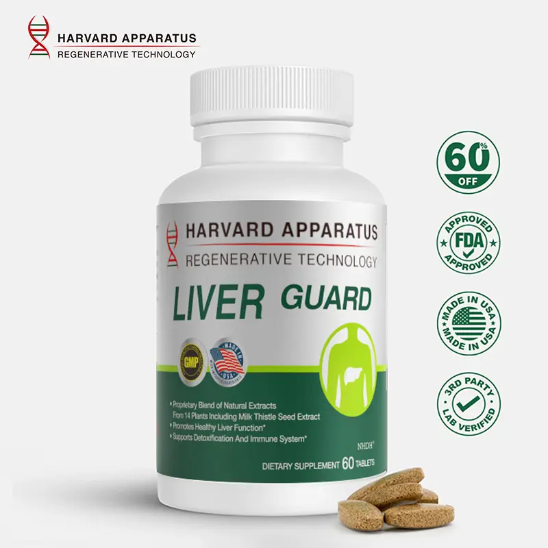 Harvard Apparatus Liver Cleanse Detox & Repair – 14 Herbal Liver Support with Milk Thistle, Dandelion Root & Artichoke, 60 Tablets