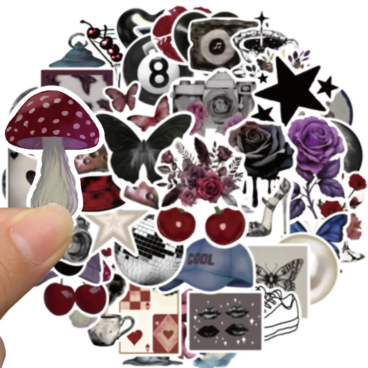 50Pcs Aesthetic Pinterest  Girls Stickers Pack Cool Trendy Y2K Stickers for Water Bottle Funny Waterproof Sticker for Teens Adults Vinyl Sticker for Laptop Skateboard Party Supplies(Pinterest ) Decorative Decal
