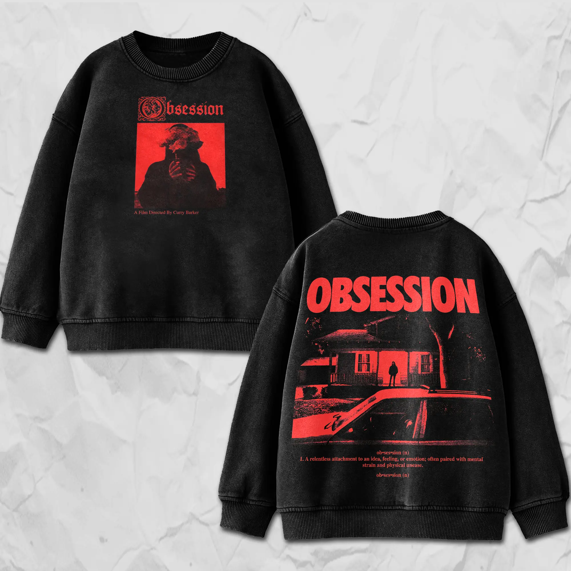 Women's Obsession 2026 Horror Movie Cotton Hoodie - Comfortable Essential Style Horror Print Pullover, Dark Aesthetic Sweatshirt, Fast Shipping