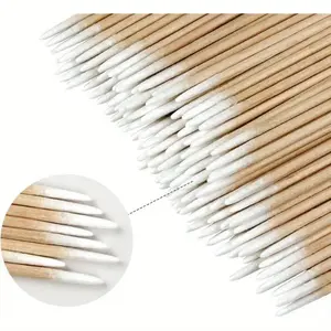 Cotton Swabs, 500 pcs Pointed Cotton Swabs, Cleaning Nail Polish , Home Use Cleaning Swabs, Gentle Soft Absorbent Swabs Precise Application & Removal