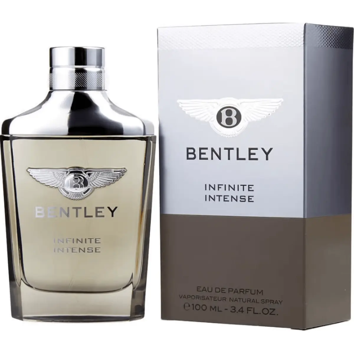 BENTLEY Infinite Intense EDP Spray for Men, 3.4 fl oz Alcohol-Based Luxurious Elevated Modern Non-Sweet Spicy Fruity Fragrance with Nutmeg Resin, Long-Lasting, New In Box, Single Item, Elevated Men's Fragrance, Non-Sweet Men's Fragrance
