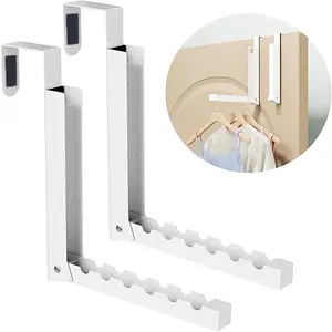 Retractable Clothes Drying Rack, 1 Set Foldable Clothes Hanger Rack, Hat Storage Rack, Bathroom Storage Rack, Home Organizer, Laundry