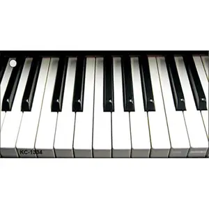 Smart Blonde  1.5 x 3 in. Piano Keyboard Novelty Metal Key Chain