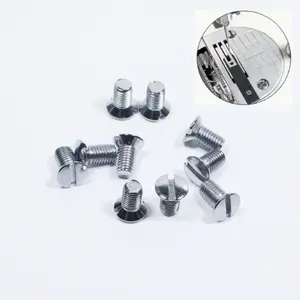 10Pcs Computer Flat Car Needle Board Screw Sewing Machine Screw Industrial Sewing Machine Lockstitch Needle Plate Screw