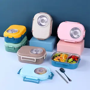 1 set of 304 stainless steel lunch boxes, including tableware, bento boxes, Insulated lunch compartment, insulated lunch boxes with insulated bags, portable multi-layer lunch boxes for office workers outdoors
