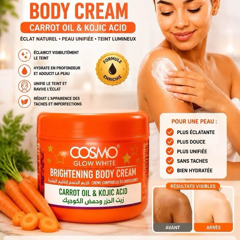 Cosmo Glow White Carrot Oil & Kojic Acid Body Cream