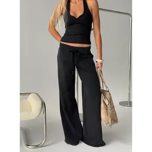 Dodie Wide Leg Pants Washed Black