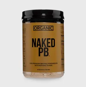 Naked Organic Naked PB - 100% Premium Organic Powdered Peanut Butter - 1.5LB - High Protein, Low Calorie, US Grown, Non-GMO, Vegan, Gluten-Free - Only 1 Ingredient