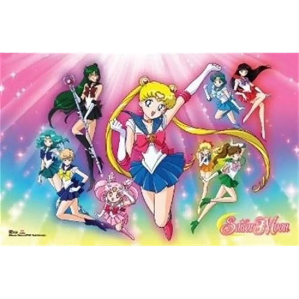 212 MAIN Sailor Moon Cast Photo Poster Print - 36x24 in Aesthetic Girly Art, Vibrant Cartoon Decorative Artwork, Home Decor Wall Decoration for Rooms