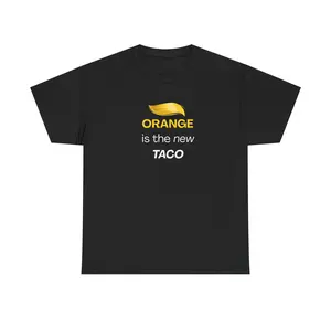 “Orange Is the New TACO Shirt – Funny Political Graphic Tee, Anti-Trump Satire, Minimalist Typography Unisex T-Shirt”*