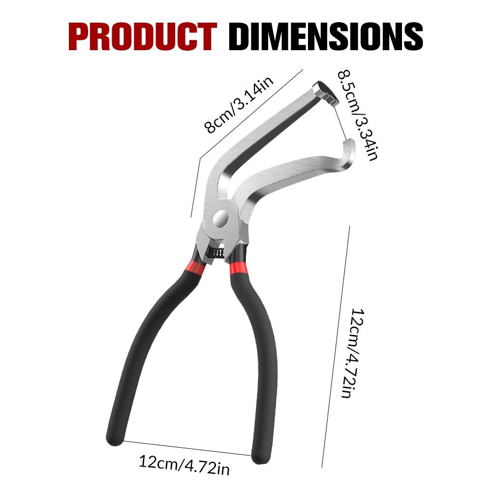 2PCS Electrical Disconnect Pliers Set Automotive Connector Removal Tool 60° Angle & Straight Fuel Injector Sensor Clip Removal Tool