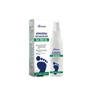 XIMONTH Foot Sanitizer Spray with Tea Tree Oil, Tea Tree Oil Spray for Foot and Nail Sanitizer, Clear Foot Sanitizer Spray,Tea Tree OilSpray for Foot,Natural Tea Tree Oil Spray(100ml/3.38fl.oz)