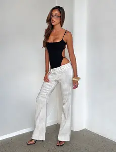 KITTIE PANT - IVORY STRIPE