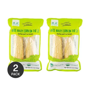 Jingnong White Glutinous Corn - 2 Pack (400g Each) | High Fiber Low Calorie Breakfast Grain