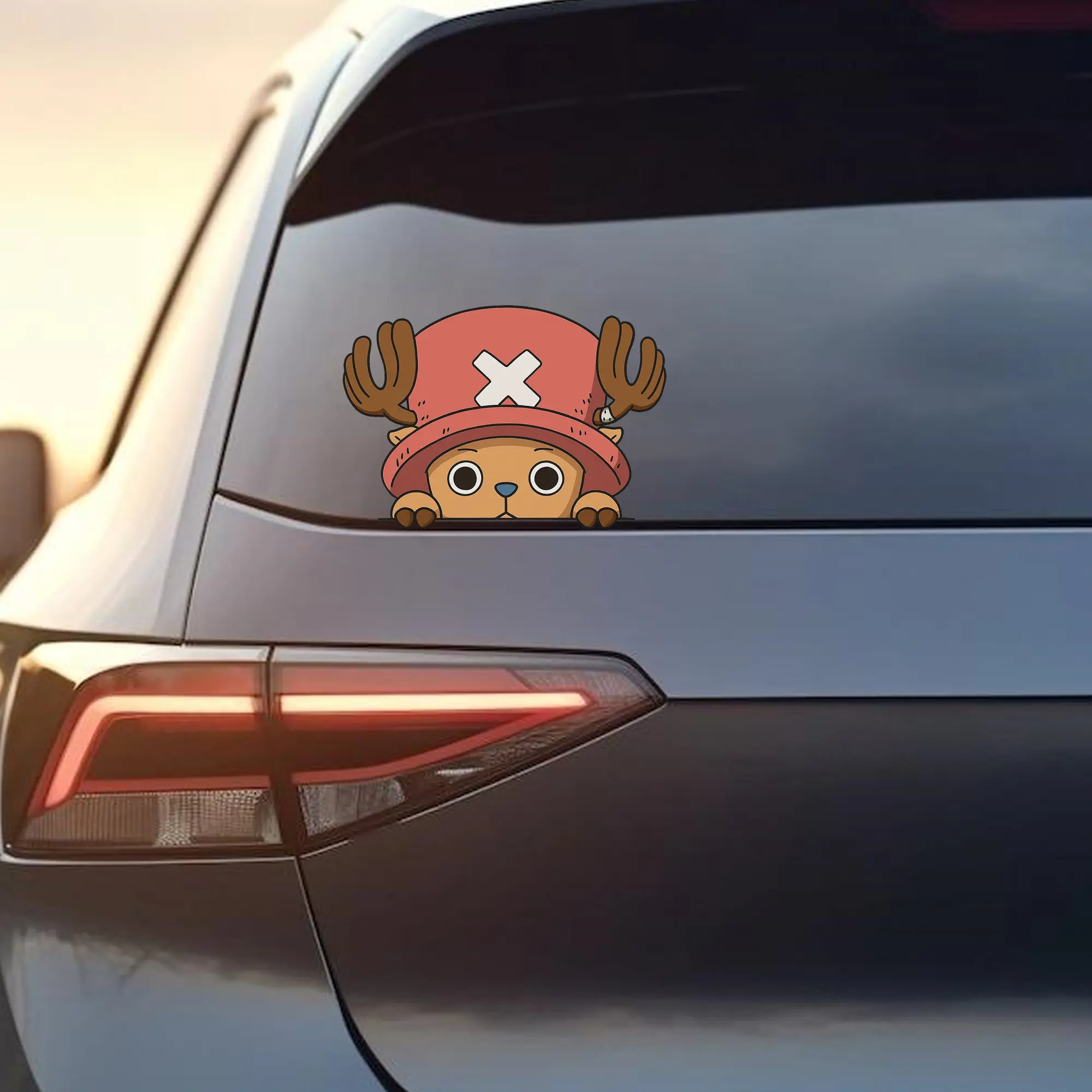 Chopper Cute Peeker Vinyl Sticker, Cute OP Anime Sticker for Laptop Car Notebook Phone Decor Waterproof Decals