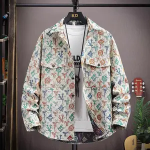 Jacket men's spring style personalized fashion casual fashion trend notebook jacket 2024 Korean version youth men's jacketEUTC