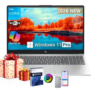 2026 HP 15.6" Touch Laptop, Win 11 Pro, up to 32GB RAM, 512GB SSD, Intel i3-1315U Up to 4.5GHz, Copilot,Bundle Accessory,Suit for Business&Student