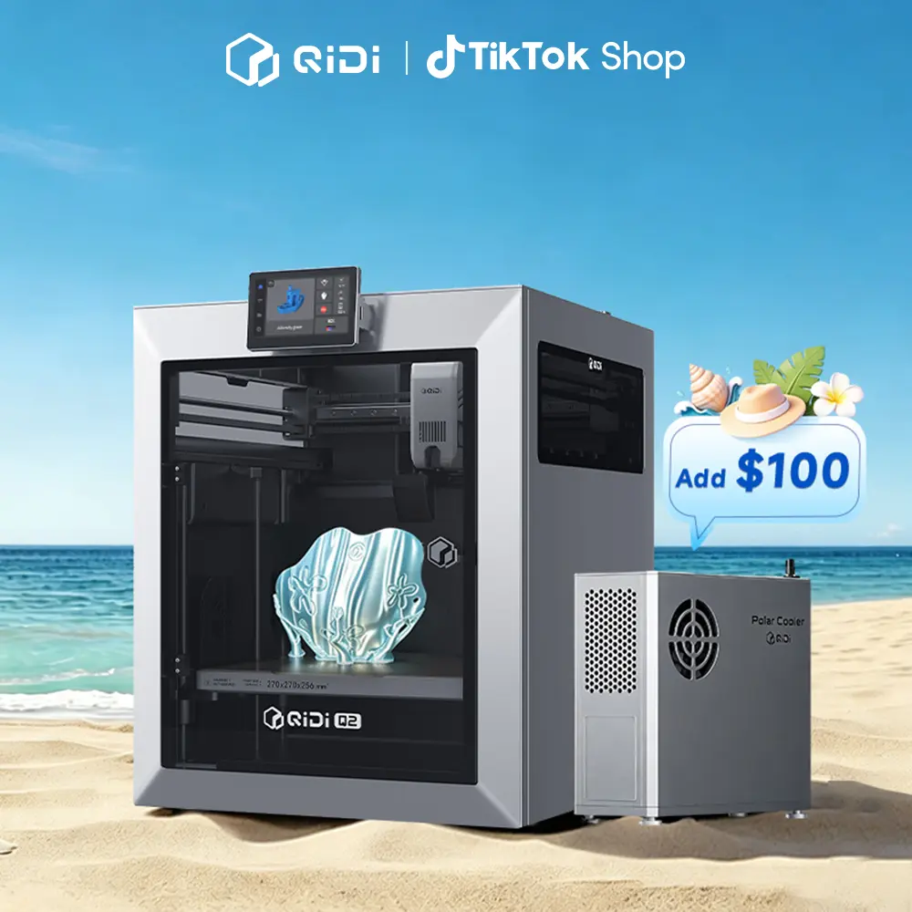 QIDI Q2 3D Printer, Supports Multi-Color and Multi-Material Special Printing, high Speed & Precision, 65°C Heating Chamber, AI Camera, Enclosed CoreXY, 270 x 270 x 256 mm Build Volume, for Beginners & Experts