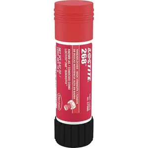 Loctite Red High-Strength Semisolid Threadlocker Stick (Series 268, Part #826035) - 19g Hand Tool, 72hr full cure time, heat removal capability, threadlocking function