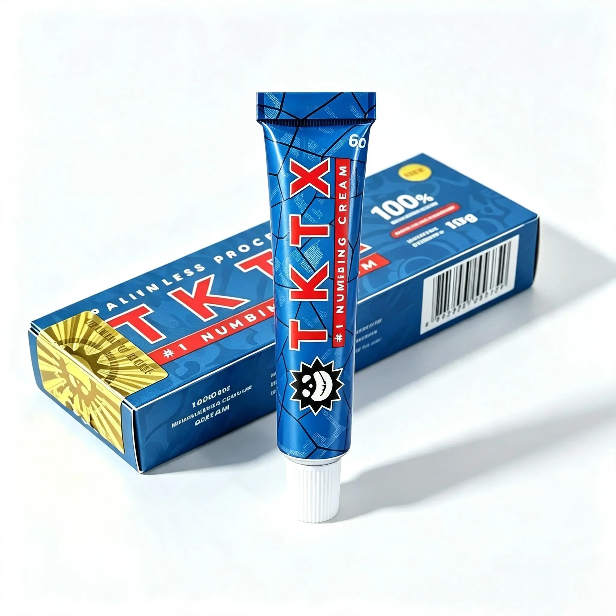 TKTX Maximum Strength Numbness Tattoo Cream, 100% Blue Deep Soothing Painless Numbing Ointment, Advanced Formula 6-8 Hours Long Lasting, Professional Tool for Tattoo Waxing & Piercing, Best Tattoo Care Body Art Assistance Cream summerwins campingessential