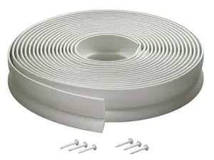 30 ft. White Vinyl Garage Door Seal For Top & Sides