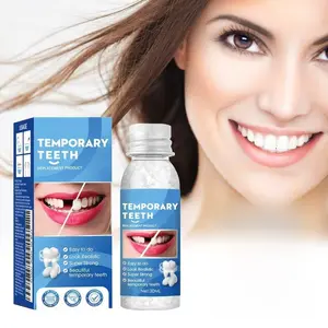 EELHOE Moldable Dental Gel Dentures 30ml Shapeable Temporary Fillings for Cavities & Teeth Reusable Non-Toxic Super Strong Resin Gel Oral Care Kit