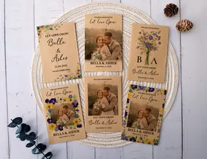 Personalized Wedding Seed Packets | Eco-Friendly Wildflower Favor Bags | Custom Kraft Paper Guest Gifts (No Seeds Included)