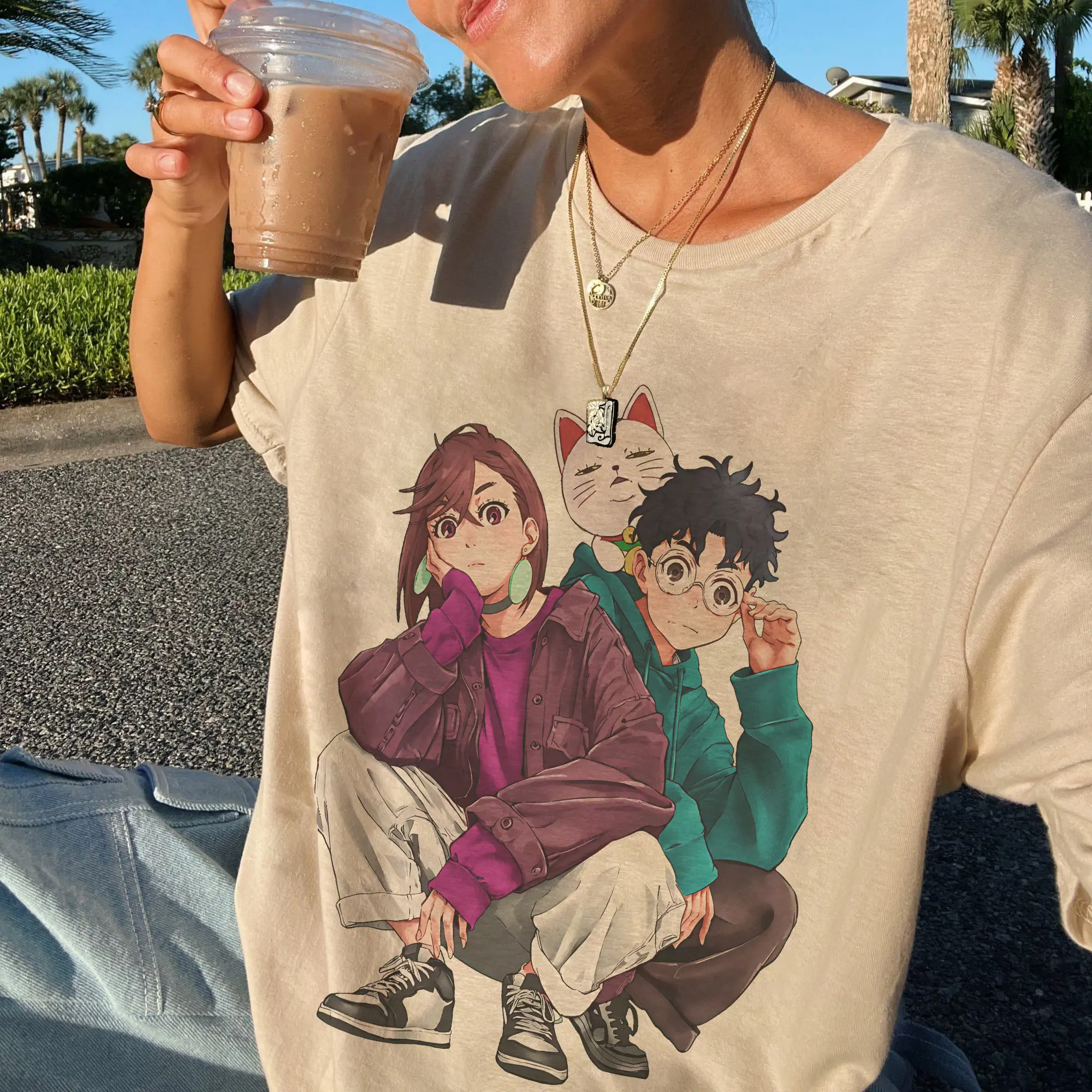 DanDaDan Shirt - Turbo Ganny - Momo Ayase Anime Hoodie | Japanese Streetwear | Dandadan Anime Clothes & Merch for Otaku A8