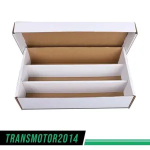 3000 Count Card Capacity Non-Waterproof Paper Trading Card Storage Boxes,Ideal for Sports,Football,Baseball&Game Cards Display Organizer Collapsible,3row Card Storage Boxes Upgraded Version